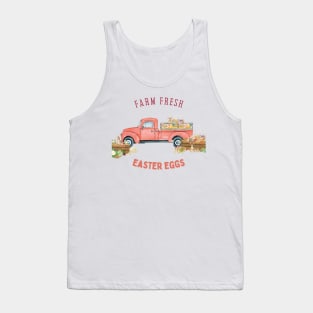 FARM FRESH EASTER EGGS - BUNNIES, TRUCK & VEGGIES Tank Top